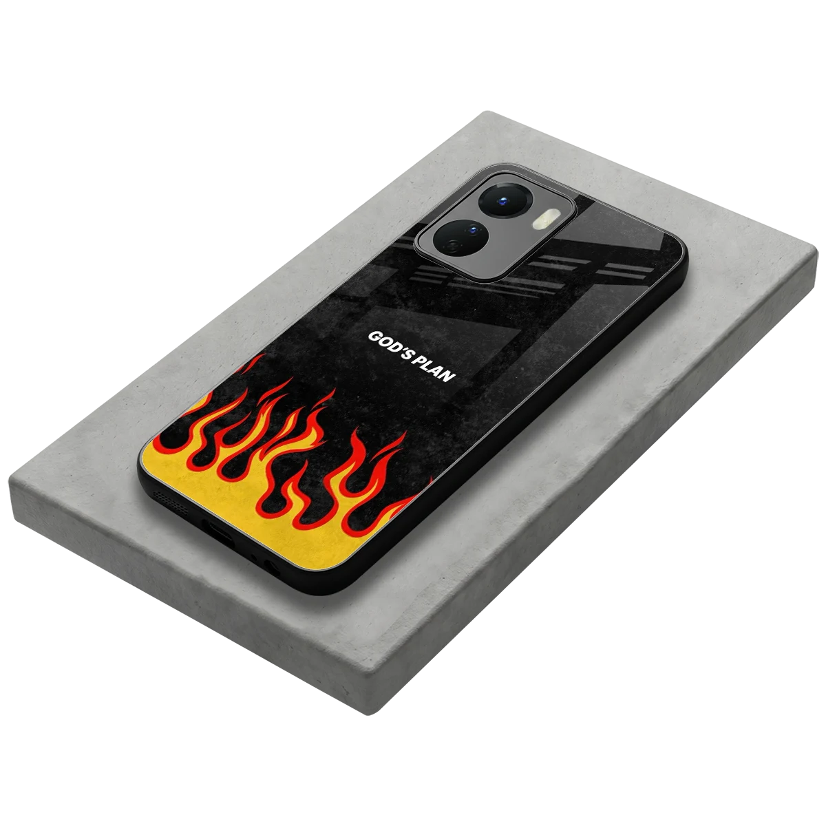 Gods Plan stylish phone case for vivo y16 | glossy glass and slim fit