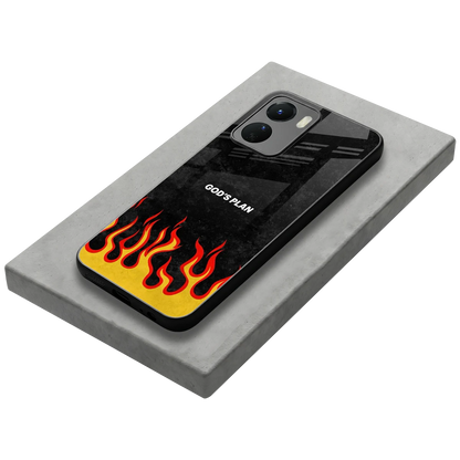 Gods Plan stylish phone case for vivo y16 | glossy glass and slim fit
