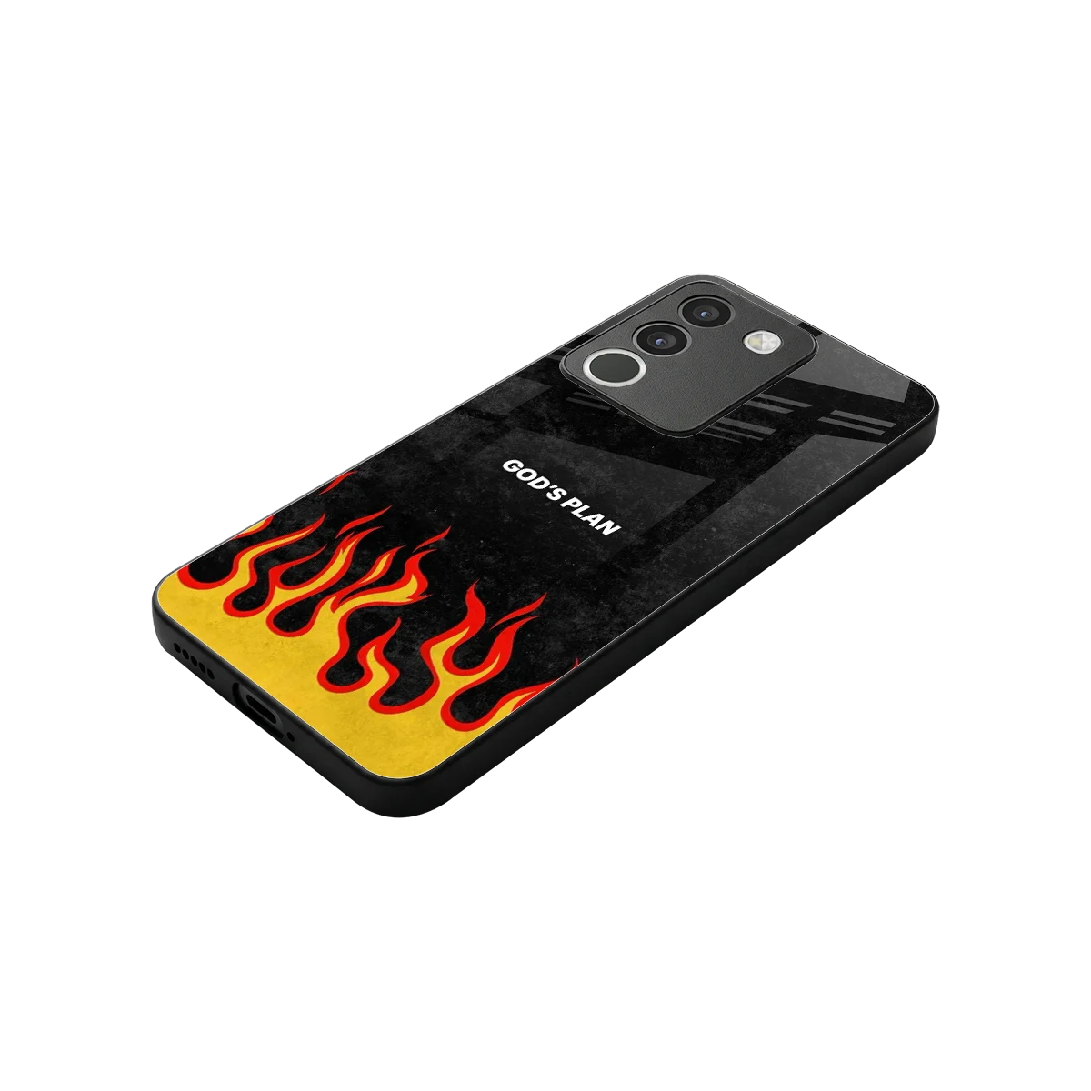 Gods Plan stylish phone case for vivo y200 5g | glossy glass and slim fit
