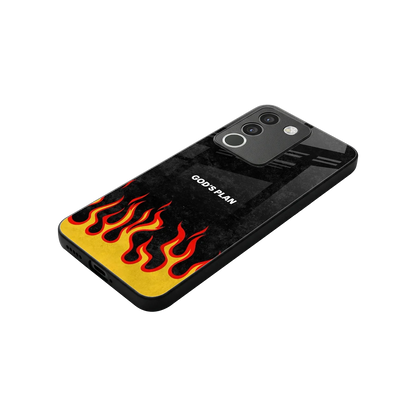 Gods Plan stylish phone case for vivo y200 5g | glossy glass and slim fit