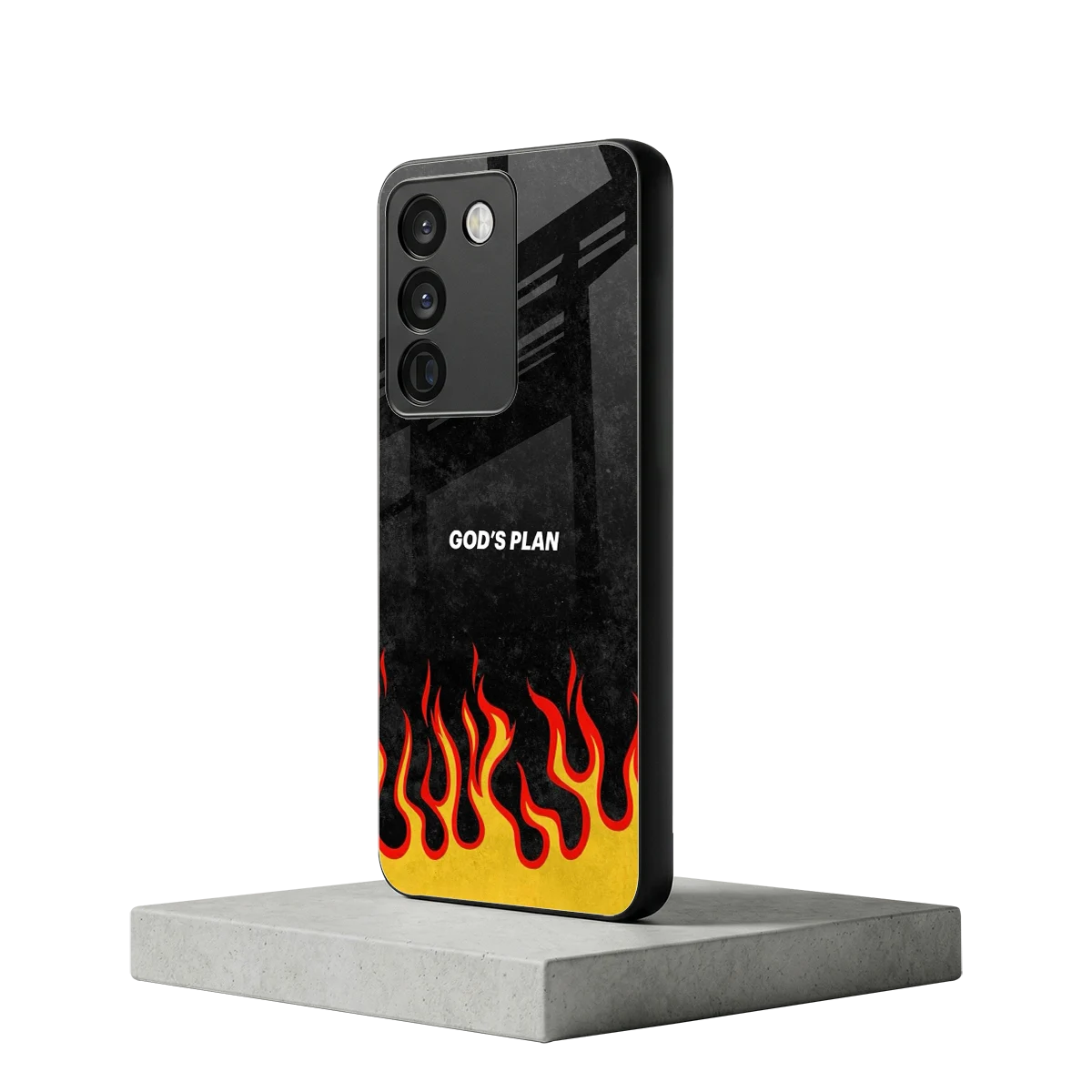 Gods Plan vivo y200 5g mobile cover | shockproof glass phone case