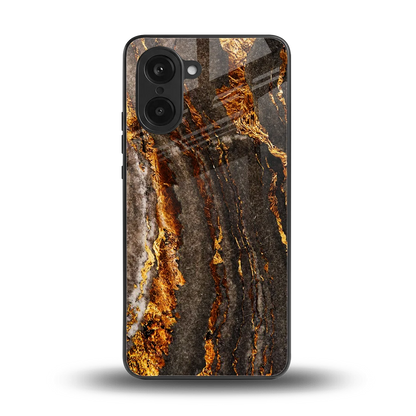 Golden Blaze back phone cover | glass case for oneplus nord ce5 5g