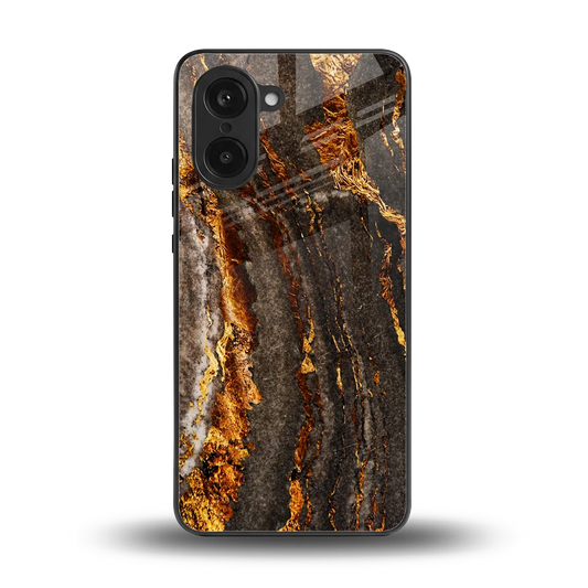Golden Blaze back phone cover | glass case for oneplus nord ce5 5g