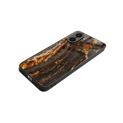 Golden Blaze stylish phone case for oneplus nord ce5 5g | glossy glass and slim fit