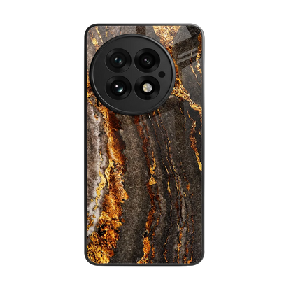 Golden Blaze back phone cover | glass case for oneplus 13