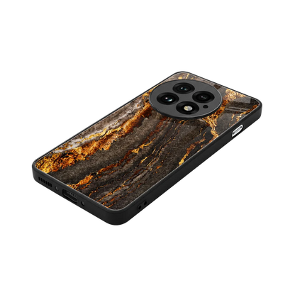 Golden Blaze stylish phone case for oneplus 13 | glossy glass and slim fit
