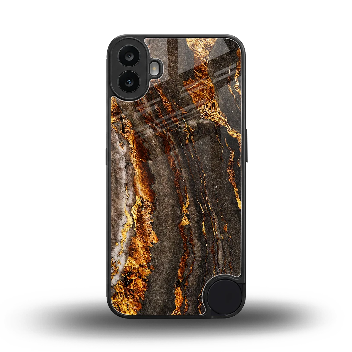 Golden Blaze back phone cover | glass case for cmf nothing phone 1