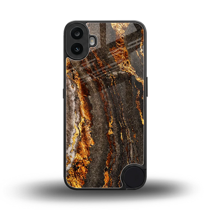 Golden Blaze back phone cover | glass case for cmf nothing phone 1