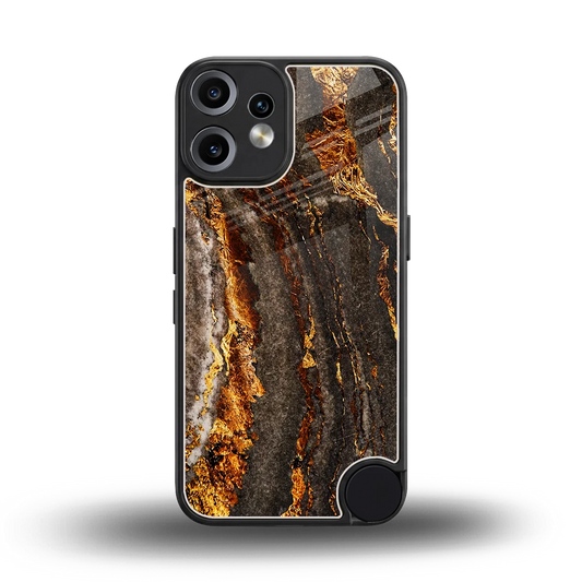Golden Blaze back phone cover | glass case for cmf nothing phone 2 pro