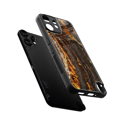 Golden Blaze sleek cmf nothing phone 2 pro cover with tempered glass back and TPU edges