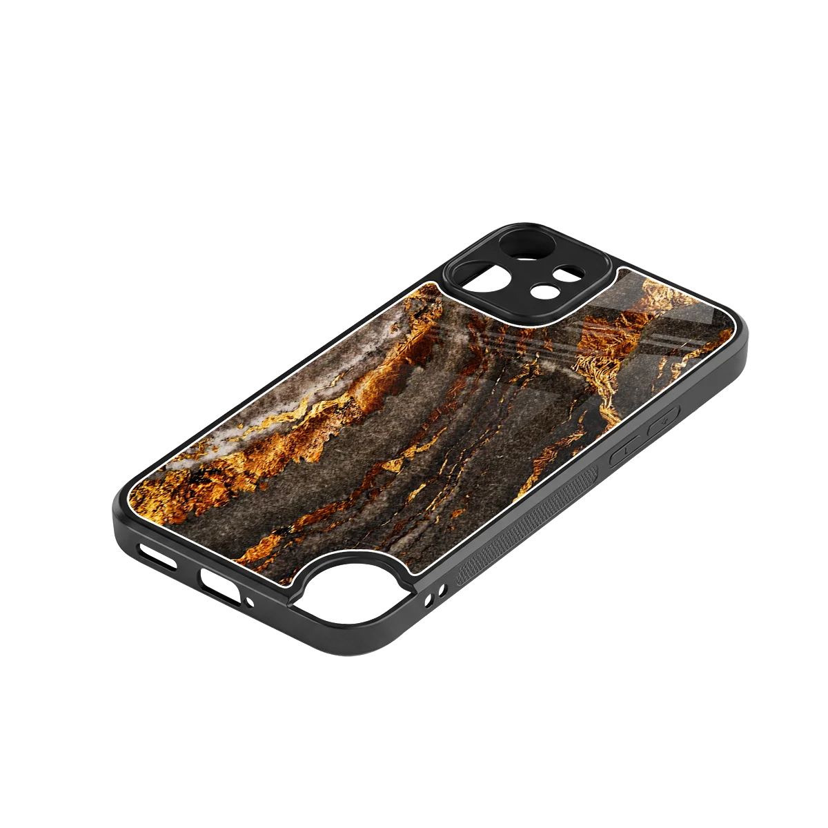 Golden Blaze stylish phone case for cmf nothing phone 2 pro | glossy glass and slim fit