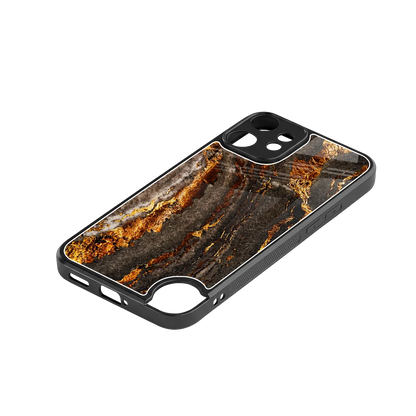 Golden Blaze stylish phone case for cmf nothing phone 2 pro | glossy glass and slim fit