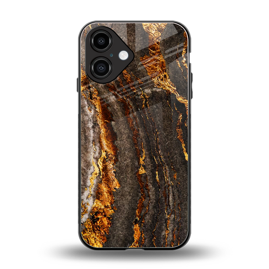 Golden Blaze Phone Case for Iphone 16 | Glass Case