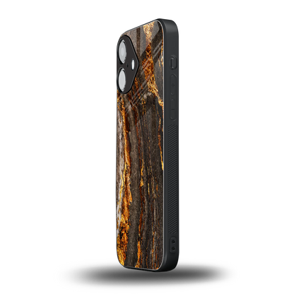 Golden Blaze Phone Case for Iphone 16 | Glass Case