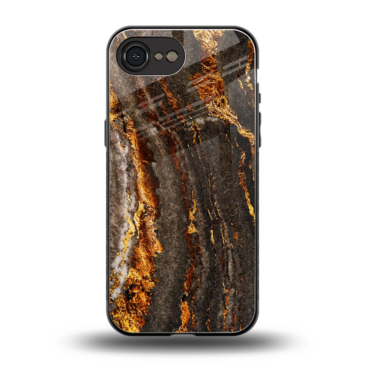 Golden Blaze back phone cover | glass case for iphone 17e