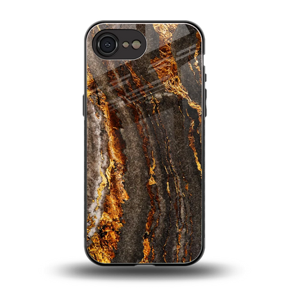 Golden Blaze back phone cover | glass case for iphone 17e
