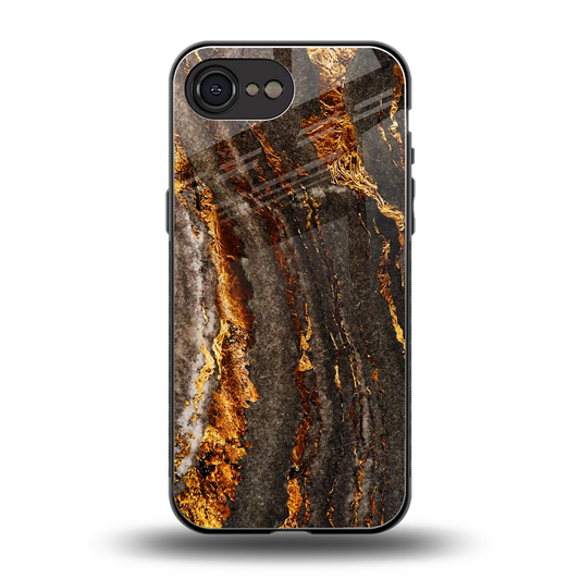 Golden Blaze back phone cover | glass case for iphone 17e