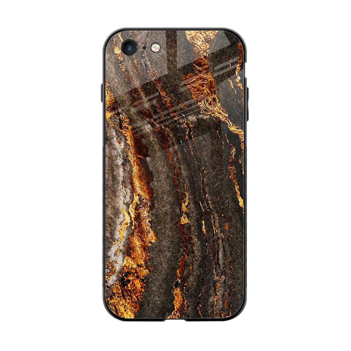 Golden Blaze back phone cover | glass case for iphone 6