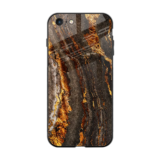 Golden Blaze back phone cover | glass case for iphone 6
