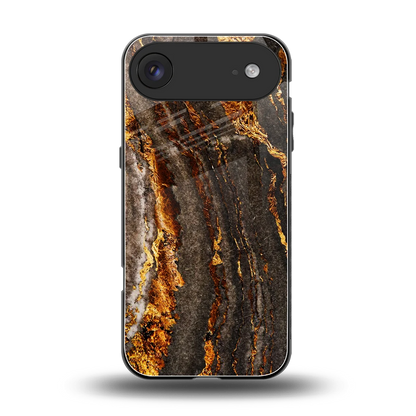 Golden Blaze back phone cover | glass case for iphone air