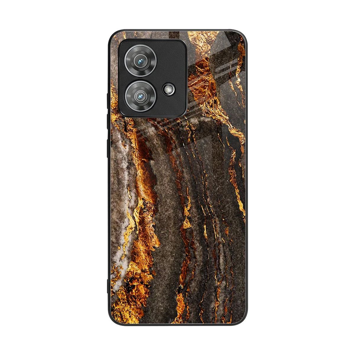 Golden Blaze back phone cover | glass case for motorola edge 40 neo 5g