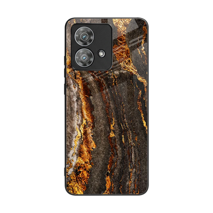 Golden Blaze back phone cover | glass case for motorola edge 40 neo 5g