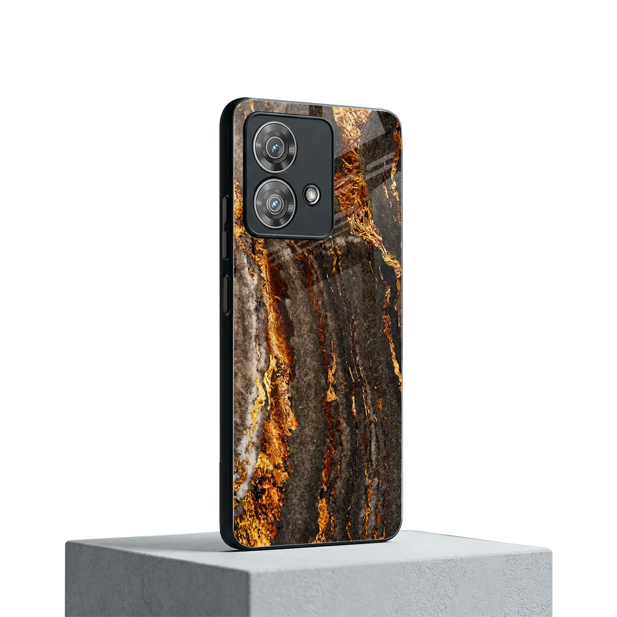 Golden Blaze motorola edge 40 neo 5g mobile cover | shockproof glass phone case