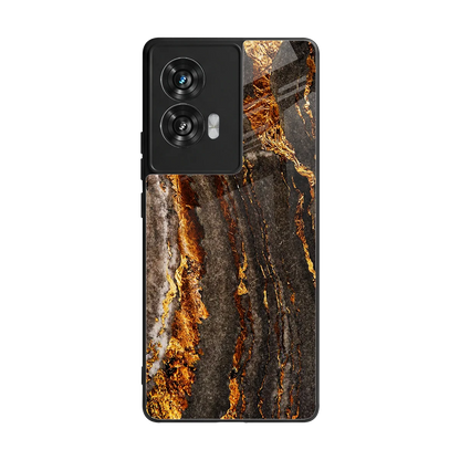 Golden Blaze back phone cover | glass case for motorola edge 50 fusion