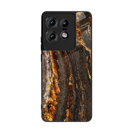 Golden Blaze back phone cover | glass case for motorola edge 50 pro