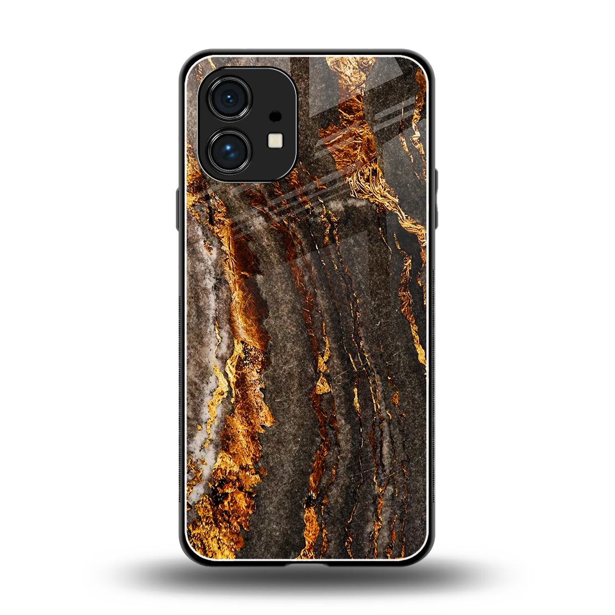 Golden Blaze back phone cover | glass case for nothing phone 1