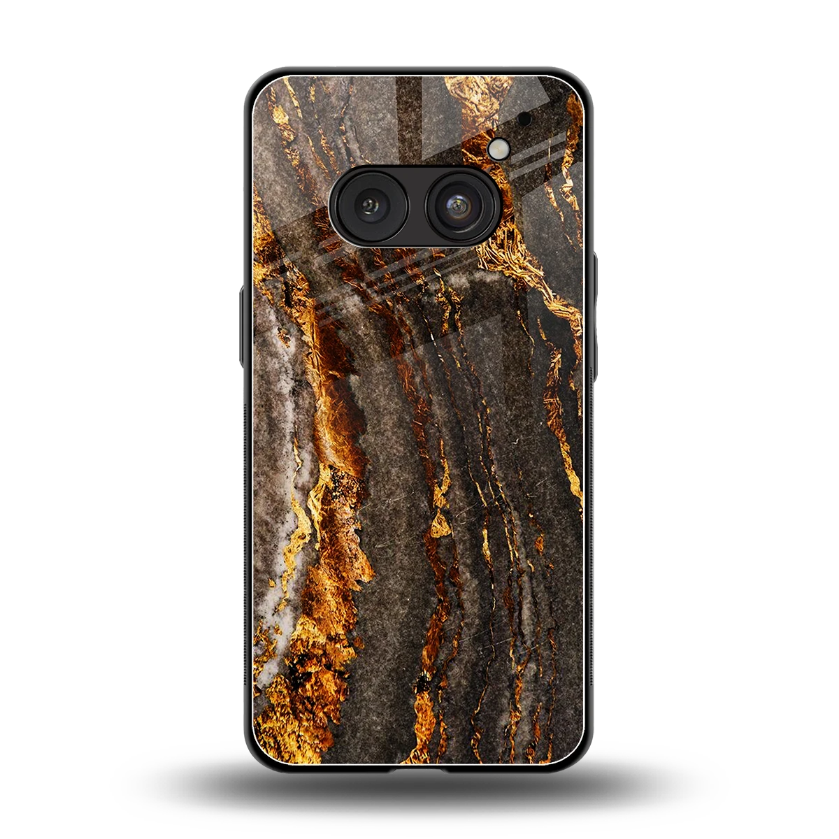Golden Blaze back phone cover | glass case for nothing phone 2a plus