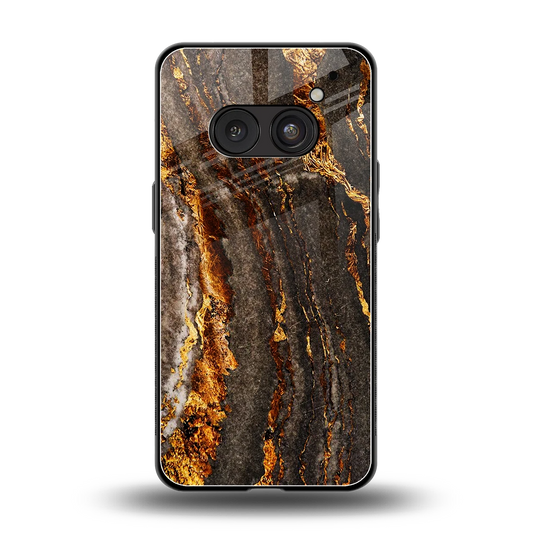 Golden Blaze back phone cover | glass case for nothing phone 2a plus