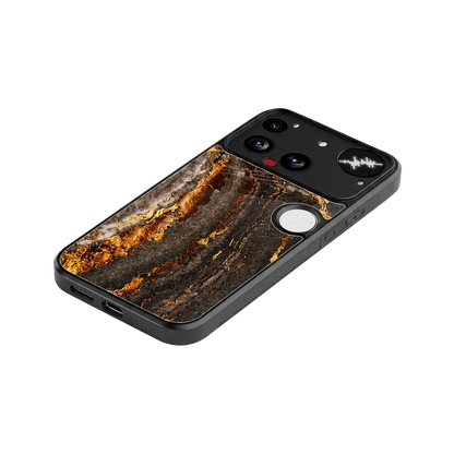 Golden Blaze stylish phone case for nothing phone 3 | glossy glass and slim fit