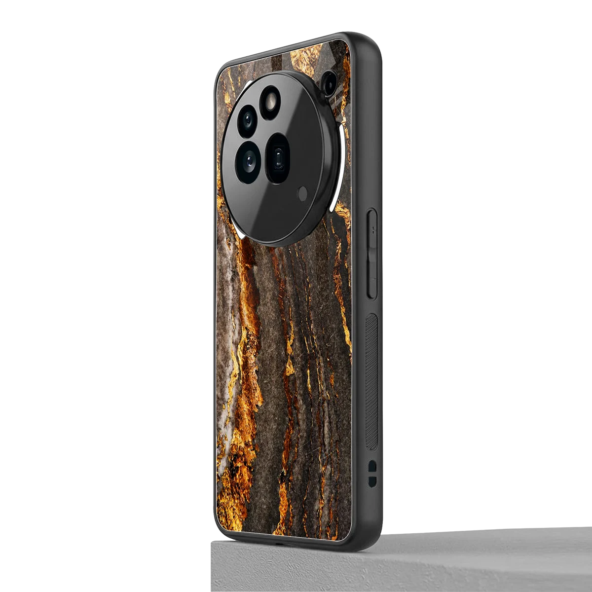 Golden Blaze nothing phone 3a pro mobile cover | shockproof glass phone case