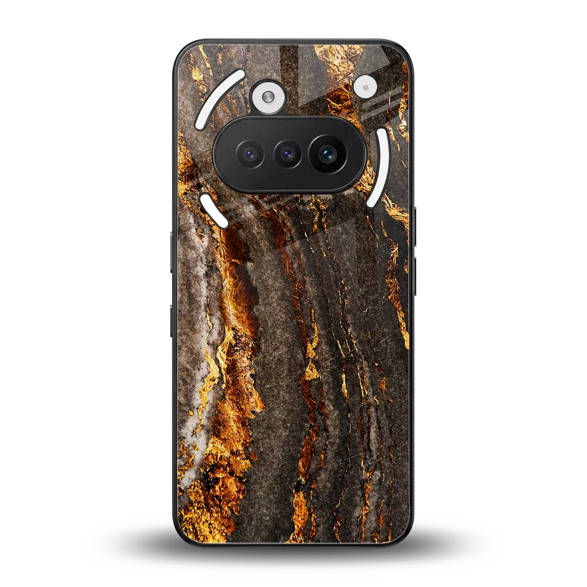 Golden Blaze back phone cover | glass case for nothing phone 3a