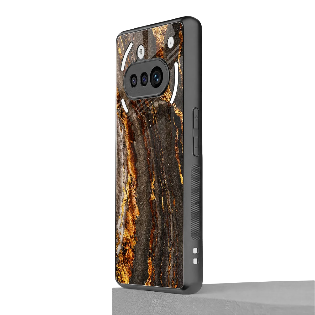 Golden Blaze nothing phone 3a mobile cover | shockproof glass phone case