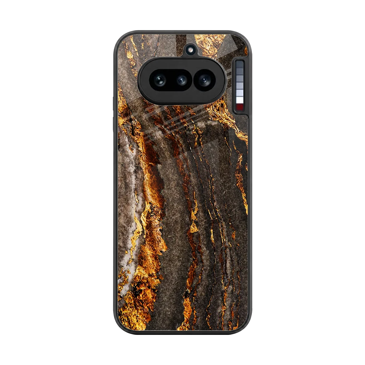 Golden Blaze back phone cover | glass case for nothing phone 4a