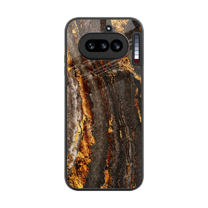 Golden Blaze back phone cover | glass case for nothing phone 4a