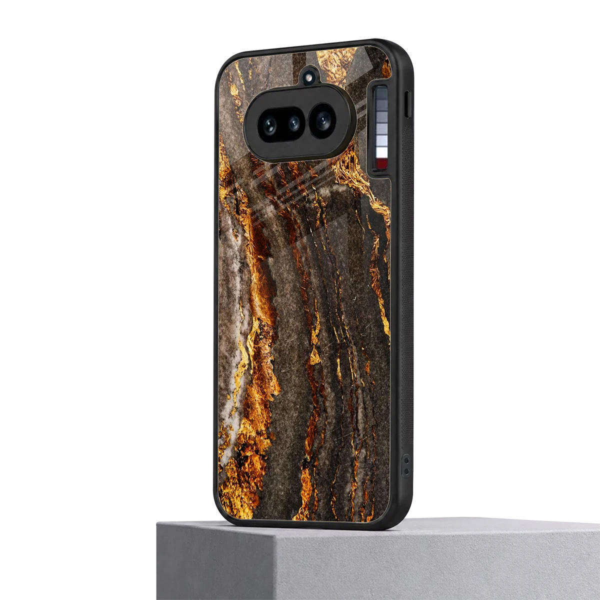 Golden Blaze nothing phone 4a mobile cover | shockproof glass phone case