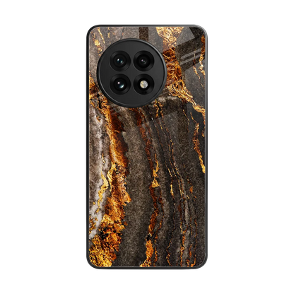Golden Blaze back phone cover | glass case for oneplus 13r