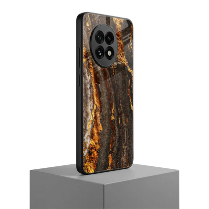 Golden Blaze oneplus 13r mobile cover | shockproof glass phone case