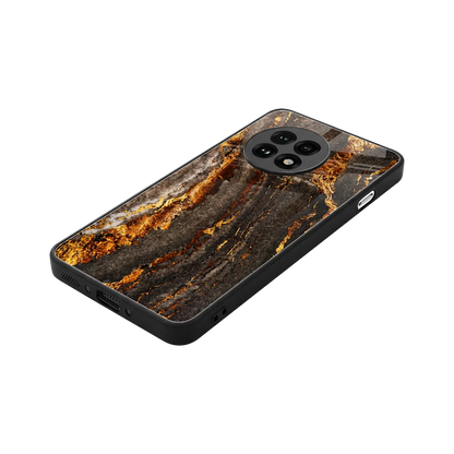 Golden Blaze stylish phone case for oneplus 13r | glossy glass and slim fit