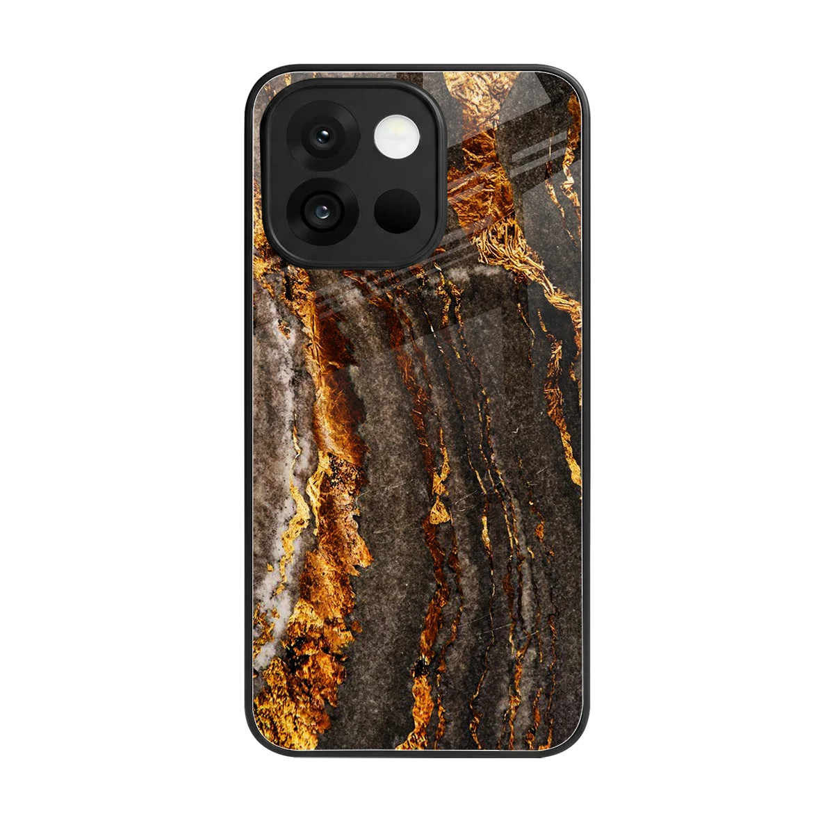 Golden Blaze back phone cover | glass case for oneplus 13s