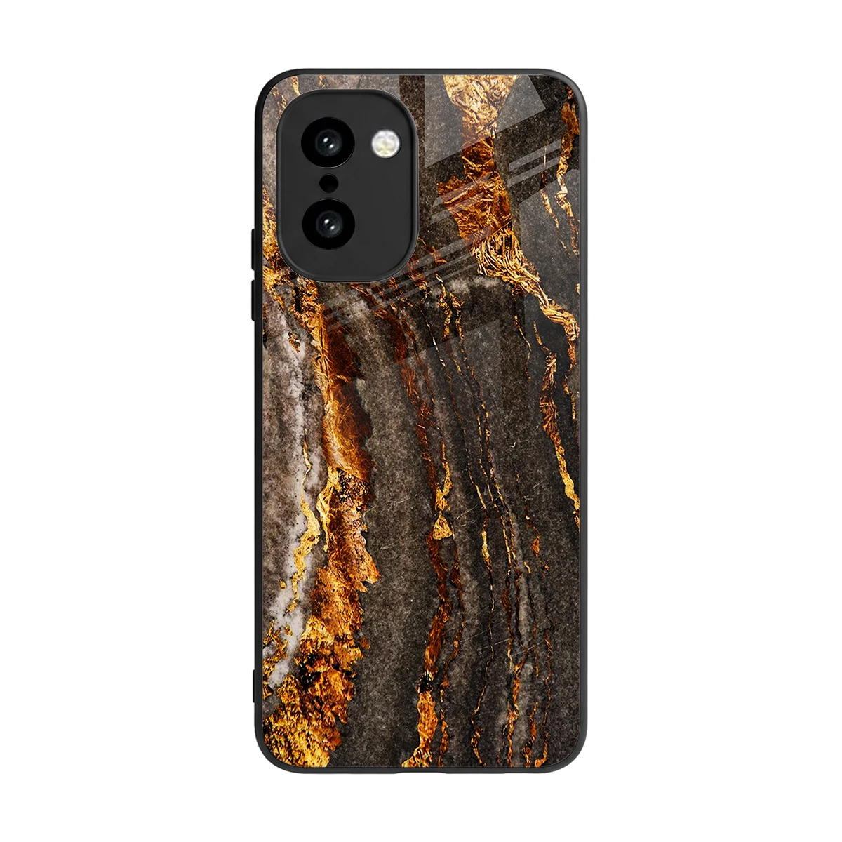 Golden Blaze back phone cover | glass case for oneplus 15r