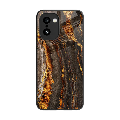 Golden Blaze back phone cover | glass case for oneplus 15r
