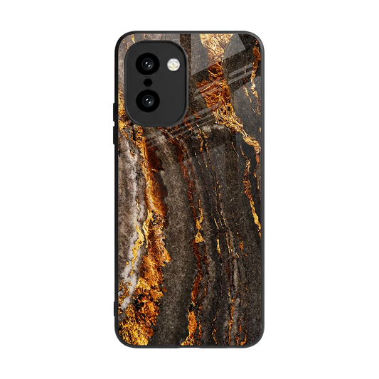 Golden Blaze back phone cover | glass case for oneplus 15r
