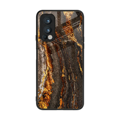 Golden Blaze back phone cover | glass case for oneplus nord 2