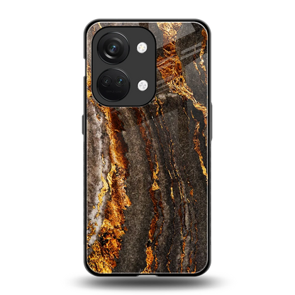 Golden Blaze back phone cover | glass case for oneplus nord 3