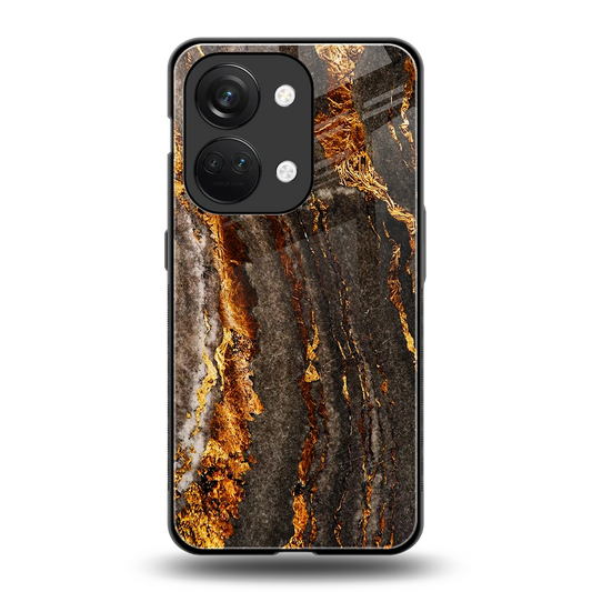 Golden Blaze back phone cover | glass case for oneplus nord 3