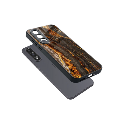 Golden Blaze sleek oneplus nord 5 cover with tempered glass back and TPU edges